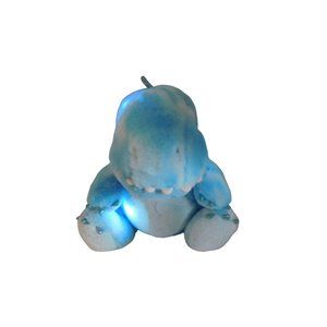 FAO Schwarz Dinosaur Blue 14" Plush Glow Brights Lights And Sound Stuffed Animal